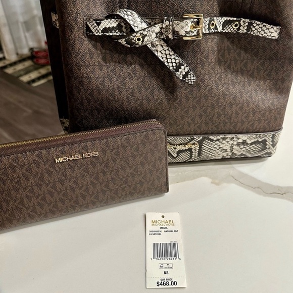 Michael Kors Emilia satchel and Wallet Set-nwt - Picture 3 of 17